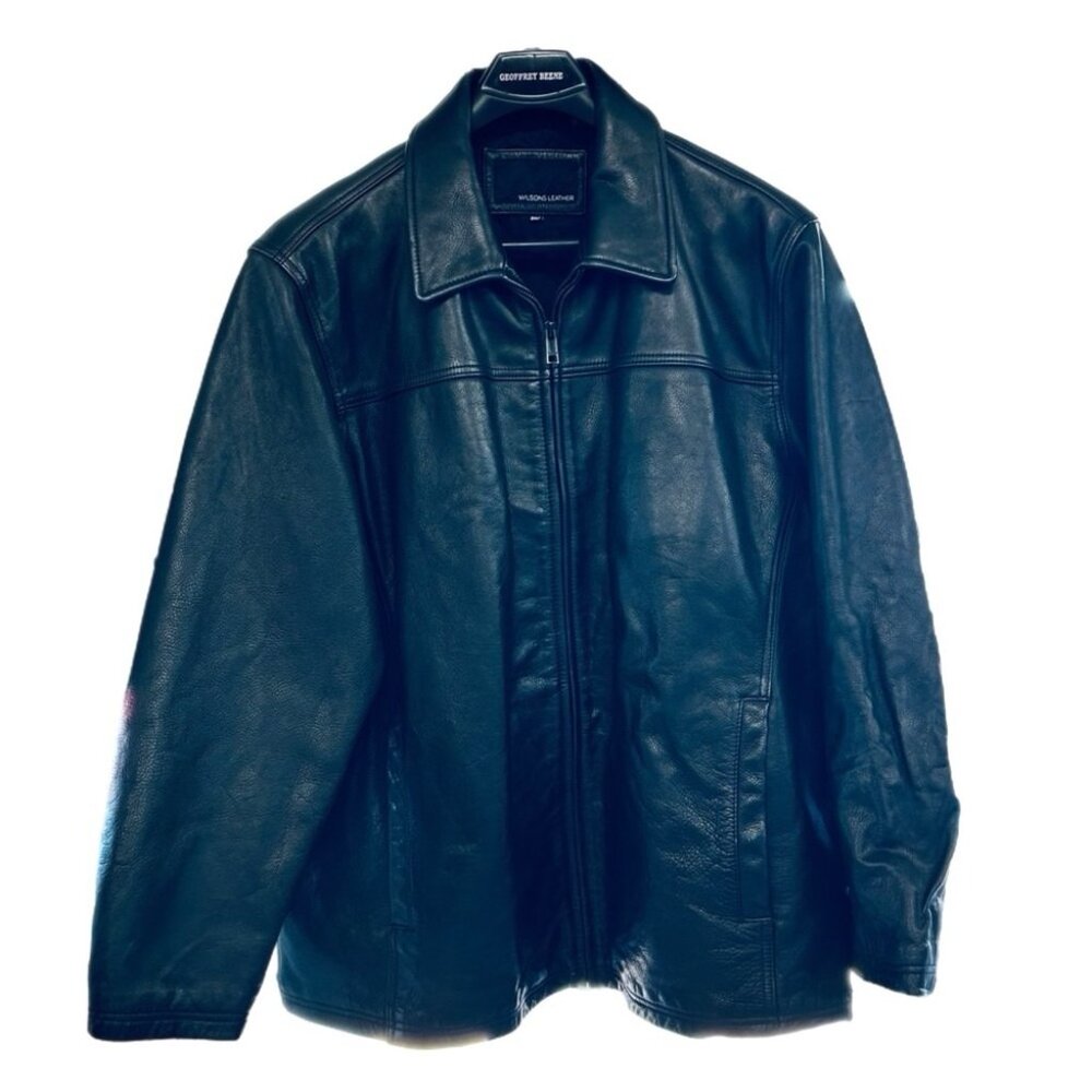 Wilson Leather Bomber Jacket Coat MENS SIZE 3X